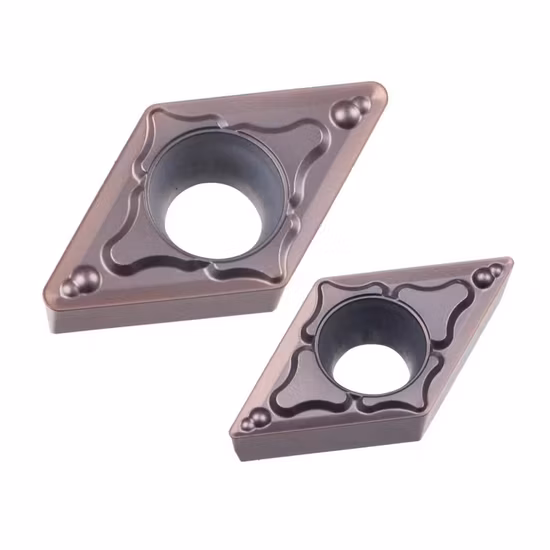 Wyk-Hartmetalleinsatz Dcmt/Vbmt/Cnmg Hartmetall-Doppelbeschichtungs-Dreheinsätze Dcmt-Bohrstange für D-Typ-Innendrehwerkzeuge Hartmetall-CVD-Beschichtung